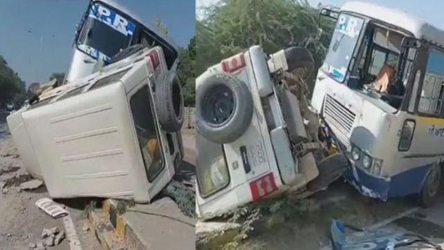 Road Acci+dent - PRTC ਬੱਸ ਅਤੇ