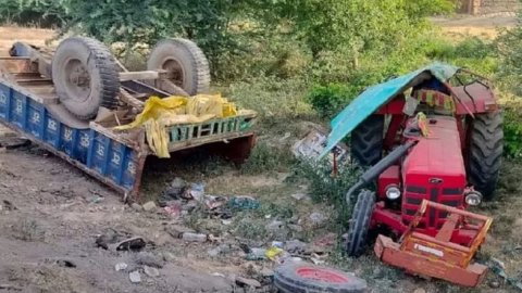 ROAD ACCIDENT - ਟਰੱਕ ਦੀ ਟਰੈਕਟਰ