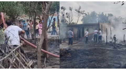 पंजाब- 20 झुग्गियों में लगी भीषण आग, दो बहनें जिंदा जलीं