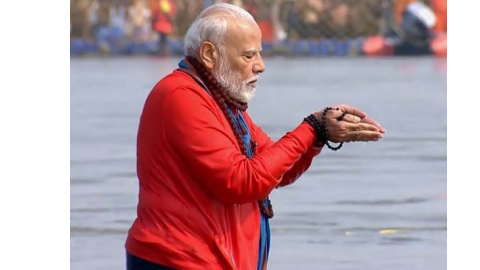 PM Modi ਨੇ ਪ੍ਰਯਾਗਰਾਜ Mahakumbh'ਚ ਲਗਾਈ ਆਸਥਾ ਦੀ ਡੁਬਕੀ, ਅਧਿਆਤਮਕ