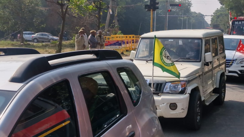 Chandigarh Farmers Protest - ਕਿਸਾਨ ਸੈਕਟਰ-43 ਵਿੱਚ ਪਹੁੰਚਣੇ ਹੋਏ