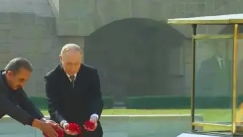 Putin ਦਾ ਰਾਸ਼ਟਰਪਤੀ ਭਵਨ ਵਿੱਚ ਹੋਇਆ ਸ਼ਾਨਦਾਰ ਸੁਆਗਤ, ਰਾਜਘਾਟ 'ਚ ਮਹ