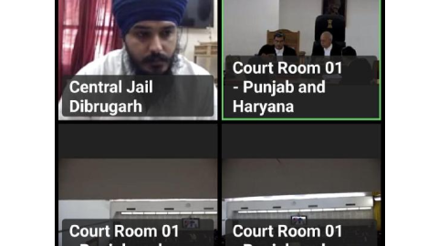 MP ਅਮ੍ਰਿਤਪਾਲ ਸਿੰਘ ਨੇ ਵੀਡੀਓ ਕਾਨਫਰੰਸਿੰਗ ਰਾਹੀਂ ਹਾਈਕੋਰਟ ਅੱਗੇ ਰੱਖ