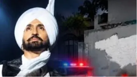 ਦੋਸਾਂਝ ਕਲਾਂ ਵਿੱਚ ਇੱਕ ਦੀਵਾਰ 'ਤੇ